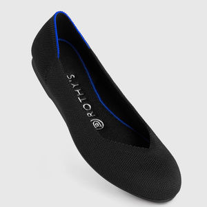 Rothy's black solid flats, round toe